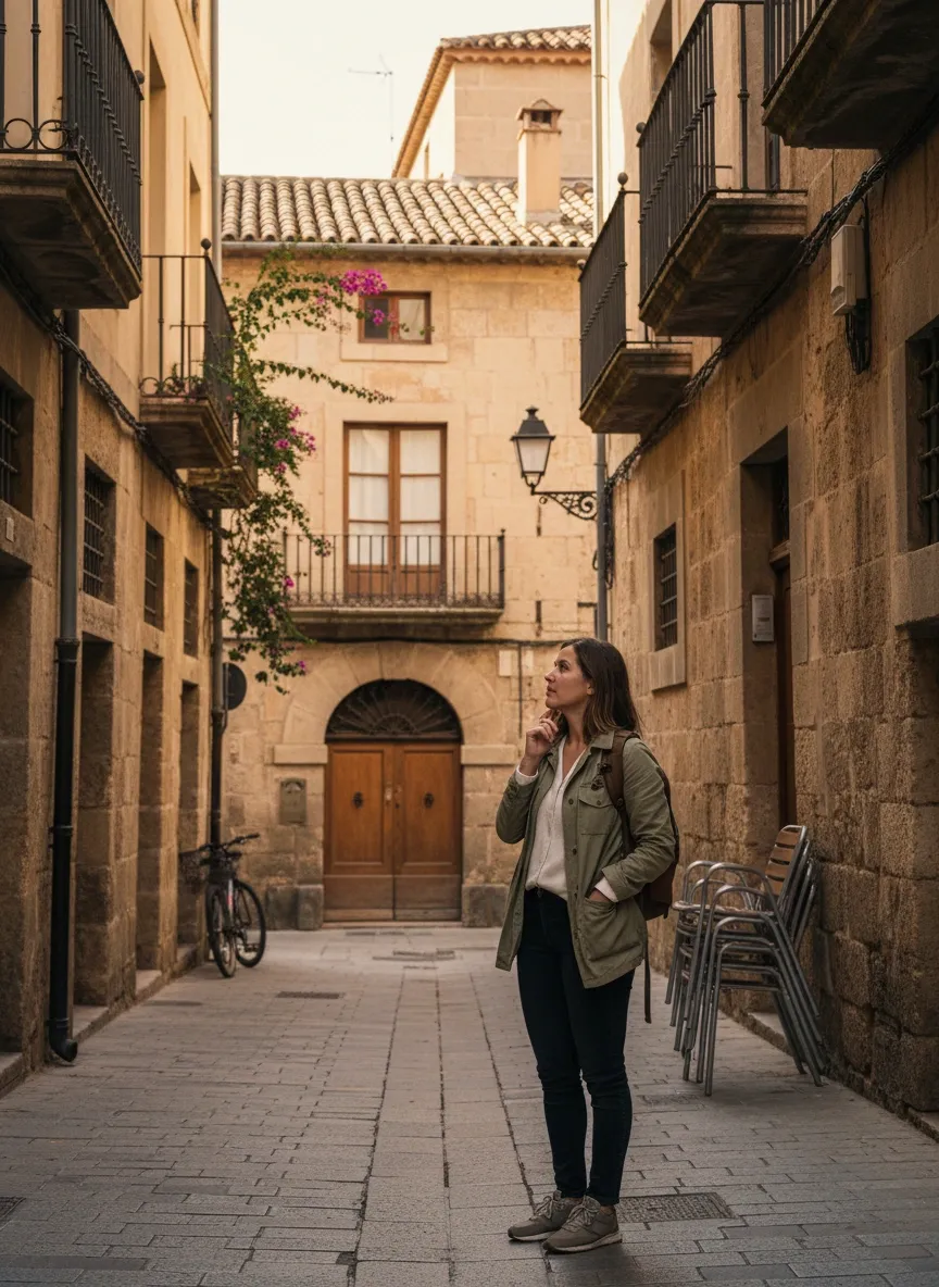 Solo traveler exploring Europe
